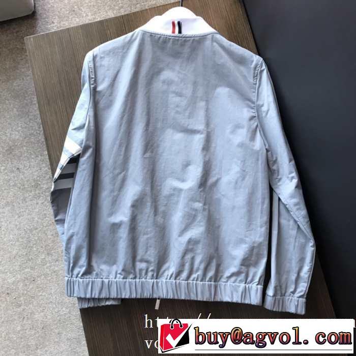 快適人気モデルトムブラウンコピージャケットTHOM BROWNEジップナイロンジャケット高品質4-BAR SWIM-TECH BOMBER