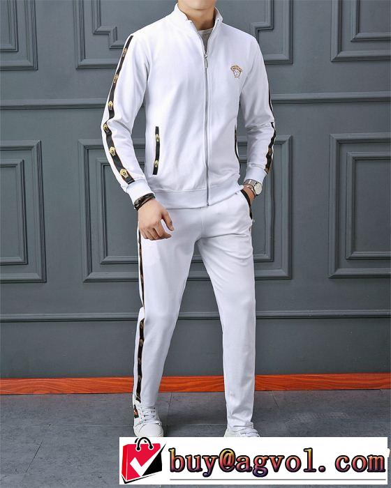 2019夏ファション新品 ヴェルサーチ馴染みやすいスタイル美品 VERSACE 上下セット2色可選