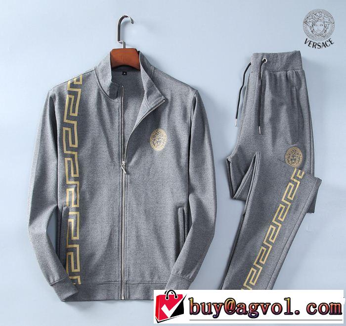 一押し注目ブランドファション 2色可選 ヴェルサーチVERSACE2019春夏のトレンド新商品 上下セット