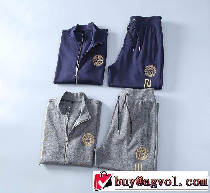 一押し注目ブランドファション 2色可選 ヴェルサーチVERSACE2019春夏のトレンド新商品 上下セット
