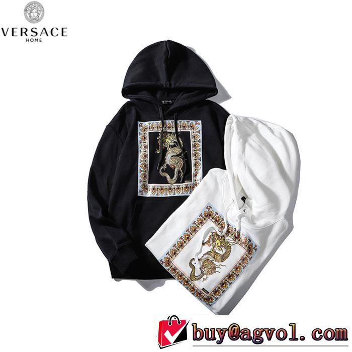 大人っぽいファション感 ヴェルサーチVERSACE パーカー 2色可選 2019SSのトレンド商品