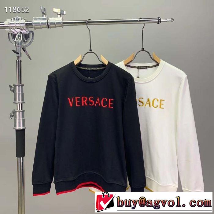 プルオーバーパーカー 2色可選 2019年最新ファッション 大人の華やかさを演出 ヴェルサーチVERSACE