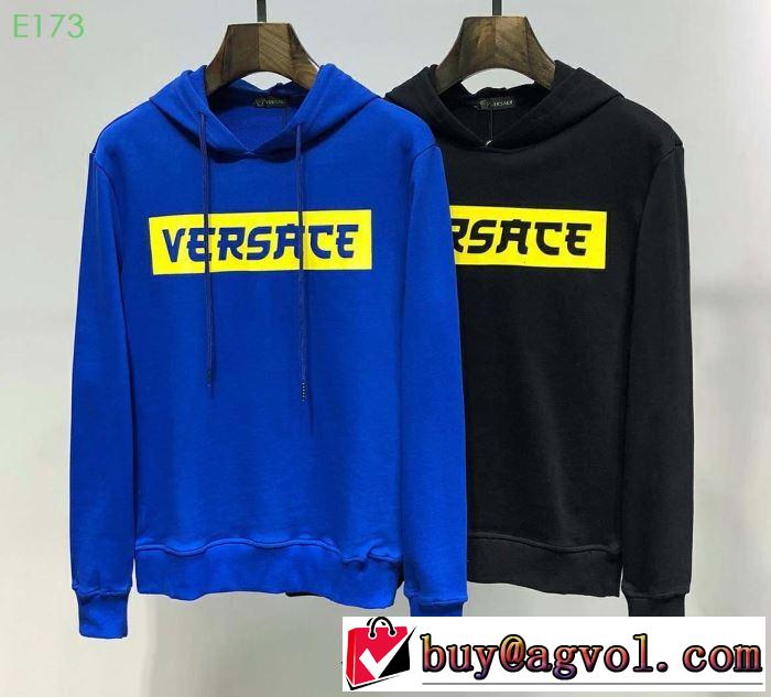 2色可選 パーカー  ヴェルサーチVERSACE 【2019春夏】最新コレクション 人気ストリートブランド新品