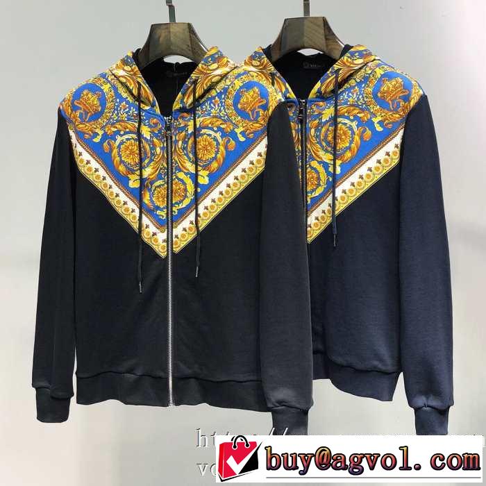 一番おしゃれ秋冬トレンド 先取り 2019/2020秋冬ファッション ヴェルサーチ VERSACE ブルゾン 2色可選