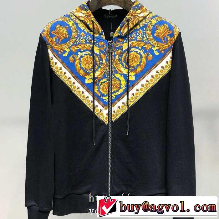 一番おしゃれ秋冬トレンド 先取り 2019/2020秋冬ファッション ヴェルサーチ VERSACE ブルゾン 2色可選