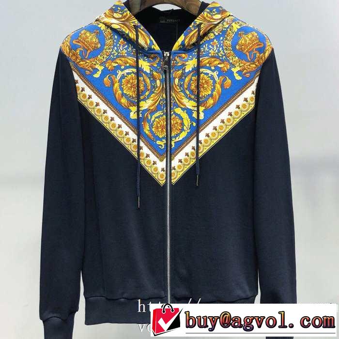 一番おしゃれ秋冬トレンド 先取り 2019/2020秋冬ファッション ヴェルサーチ VERSACE ブルゾン 2色可選