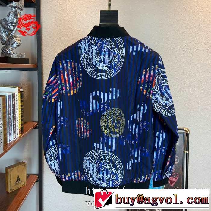 【2019秋冬トレンド】押さえておきたい 寒い季節トレンド上品 ヴェルサーチ VERSACE ブルゾン