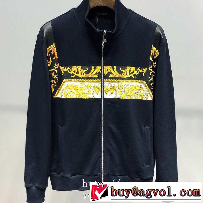 【最新】2019年秋冬のトレンド速報 さわやかに新品おすすめ ヴェルサーチ VERSACE ブルゾン 2色可選