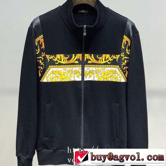【最新】2019年秋冬のトレンド速報 さわやかに新品おすすめ ヴェルサーチ VERSACE ブルゾン 2色可選