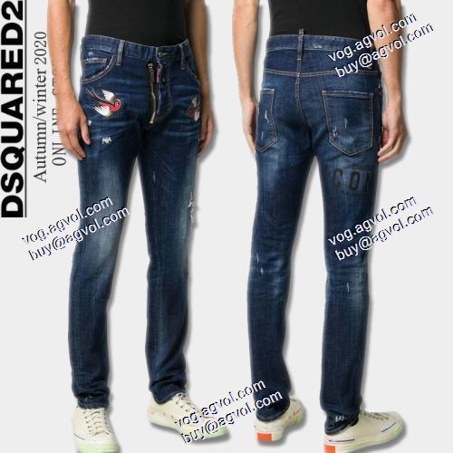  DSQUARED2ブランドスーパーコピー 最安値に挑戦 3色可選 デニムパンツ 2020AW  足長効果のある