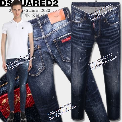  魅力ファッション 2020AW DSQUARED2コピー ブランド  動きやすさの叶えたデニムパンツ