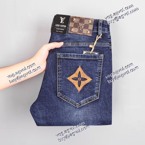  
着回しOK ルイ ヴィトンブランド 偽物 通販 風合いが出る デニムパンツ 2020AW  LOUIS VUITTONコピー
