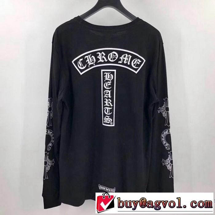 2色可選 CHROME HEARTS ファッションに取り入れよう クロムハーツ 2020話題の商品  長袖 /ロンT