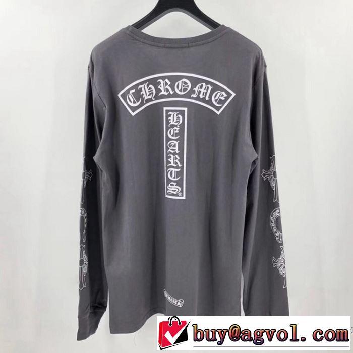 2色可選 CHROME HEARTS ファッションに取り入れよう クロムハーツ 2020話題の商品  長袖 /ロンT