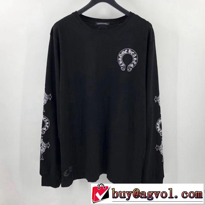 2色可選 CHROME HEARTS ファッションに取り入れよう クロムハーツ 2020話題の商品  長袖 /ロンT