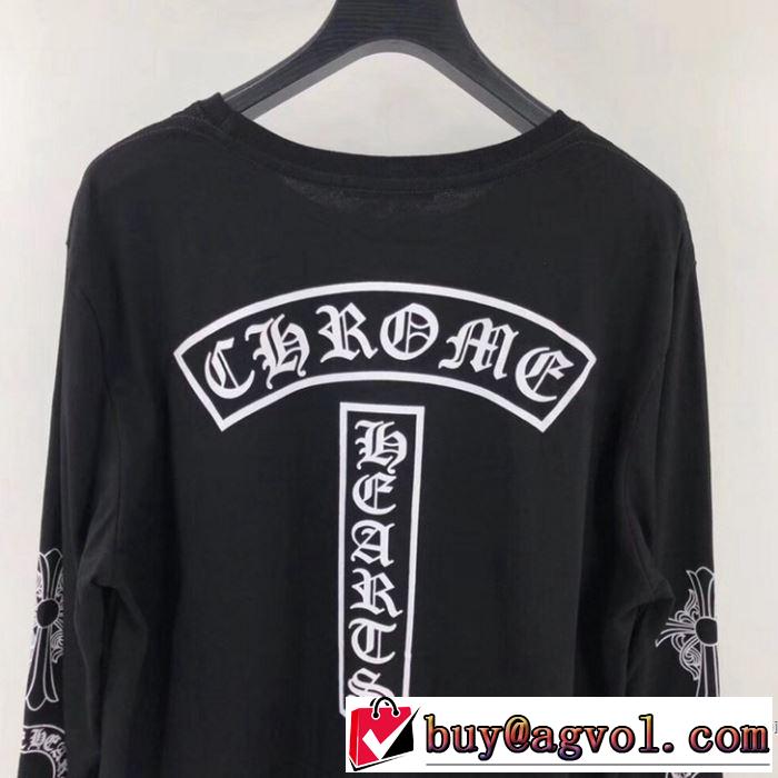 2色可選 CHROME HEARTS ファッションに取り入れよう クロムハーツ 2020話題の商品  長袖 /ロンT