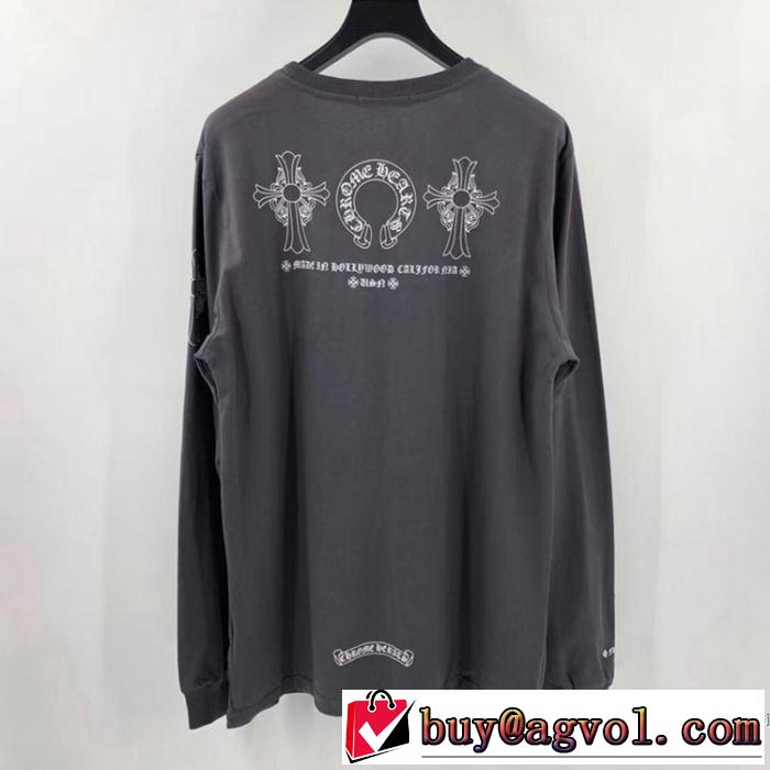 2色可選 長袖 /ロンT おしゃれに大人の必見 クロムハーツ CHROME HEARTS 20SS☆送料込