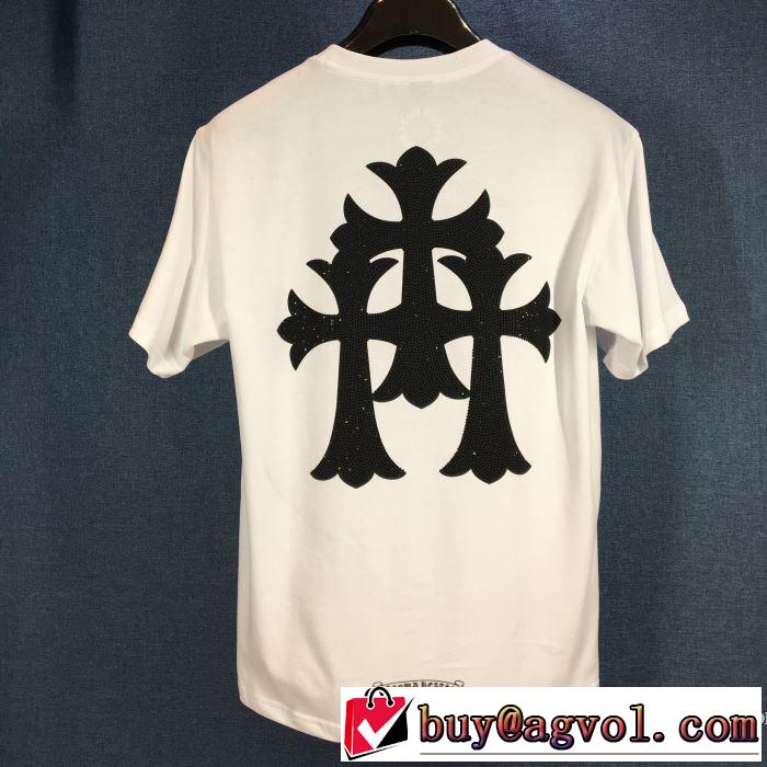 2020話題の商品 2色可選 半袖Tシャツ クロムハーツ 飽きもこないデザイン CHROME HEARTS