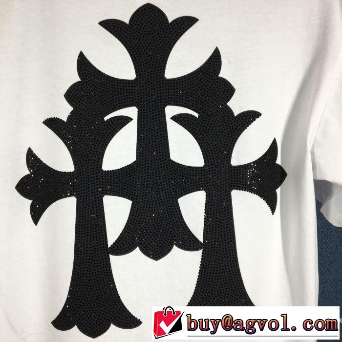 2020話題の商品 2色可選 半袖Tシャツ クロムハーツ 飽きもこないデザイン CHROME HEARTS