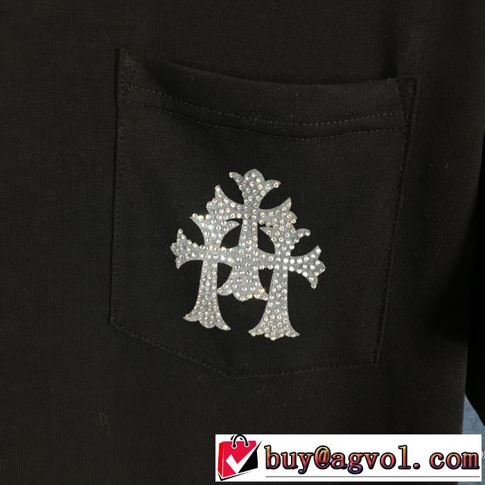 2020話題の商品 2色可選 半袖Tシャツ クロムハーツ 飽きもこないデザイン CHROME HEARTS