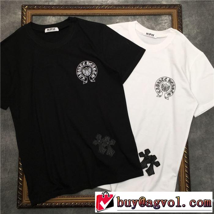 2色可選 おしゃれ刷新に役立つ 半袖Tシャツ クロムハーツ 2020モデル  CHROME HEARTS