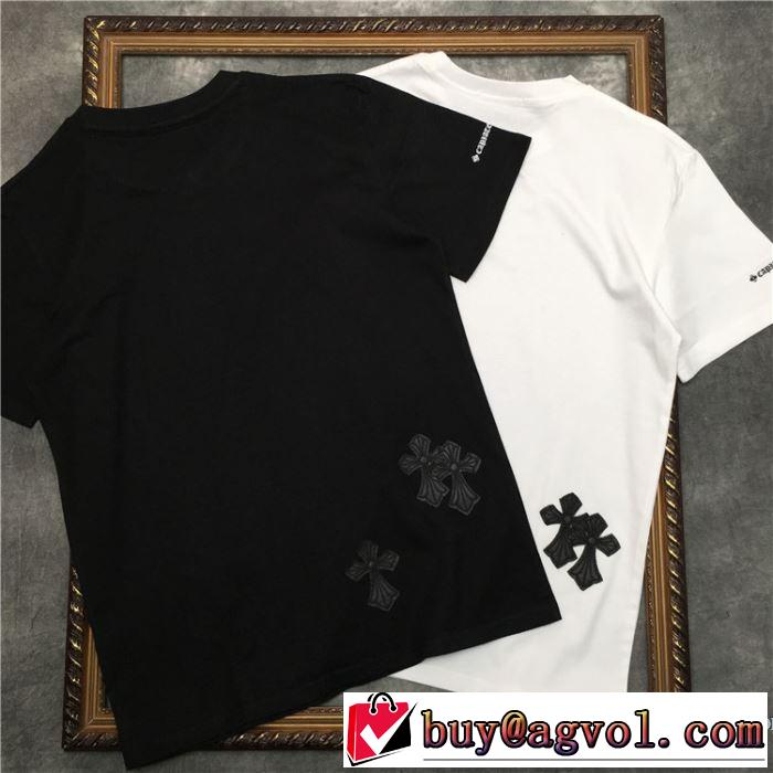 2色可選 おしゃれ刷新に役立つ 半袖Tシャツ クロムハーツ 2020モデル  CHROME HEARTS
