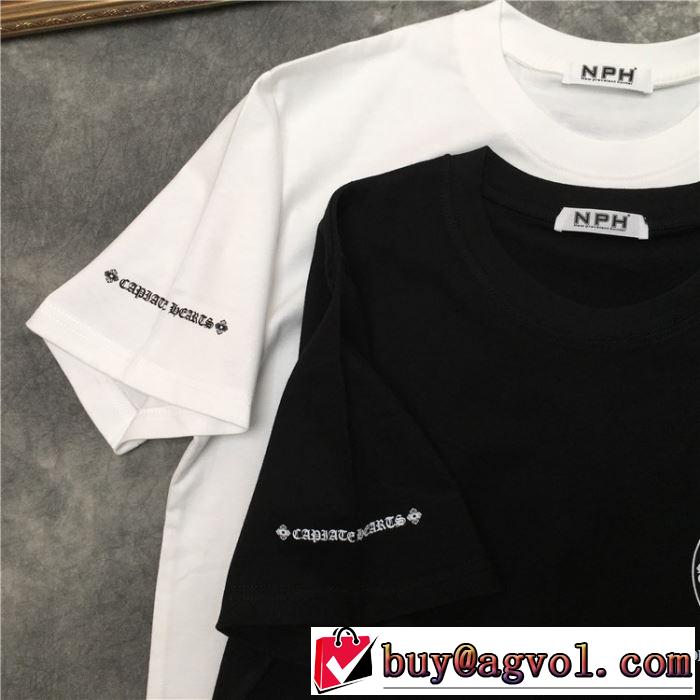 2色可選 おしゃれ刷新に役立つ 半袖Tシャツ クロムハーツ 2020モデル  CHROME HEARTS