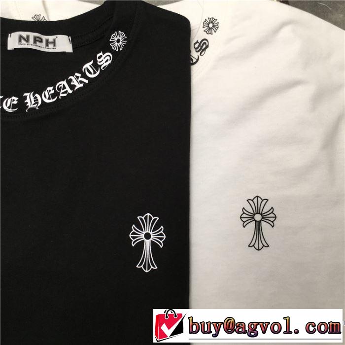 半袖Tシャツ ストリート感あふれ 2色可選 クロムハーツ 普段使いにも最適なアイテム CHROME HEARTS
