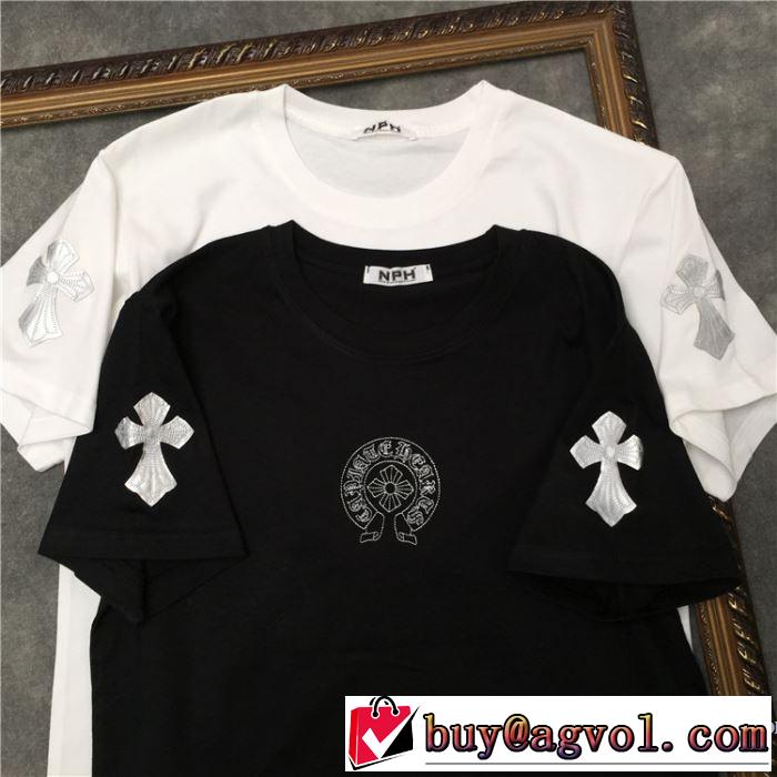 2色可選お値段もお求めやすい 半袖Tシャツ クロムハーツ CHROME HEARTS 2020話題の商品