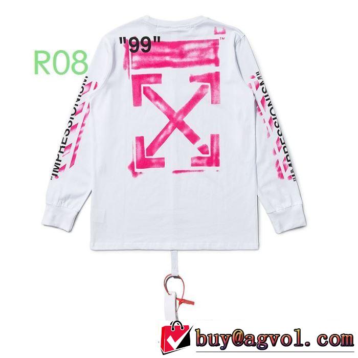 2色可選 2020おすすめしたい Off-White オフホワイト 長袖 低価格トレンド新品