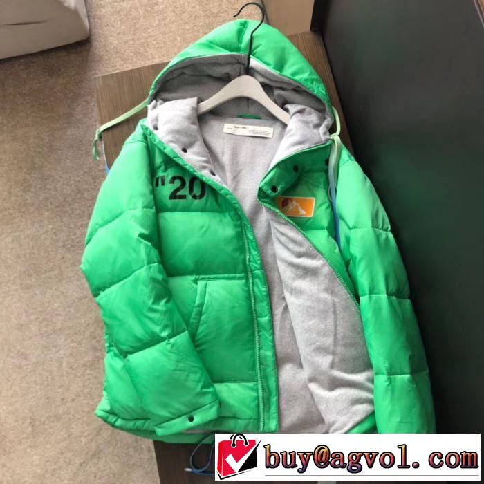 2020新しいモデル 3色可選  Off-White オフホワイト ダウンジャケット 幅広いシーンに活躍