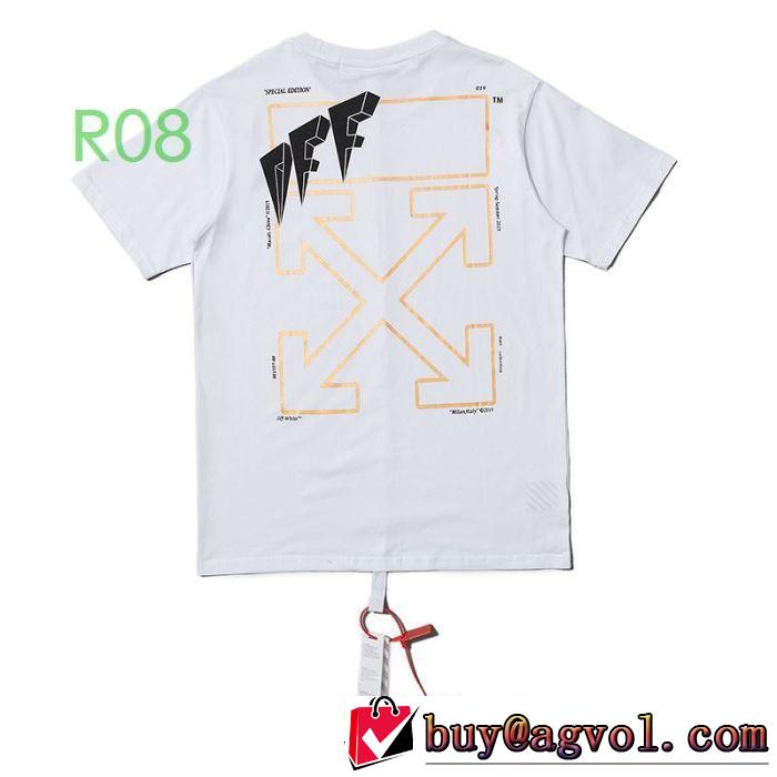 半袖/Tシャツ 大人気柄 2020春新作 2色可選 Off-White 非常にシンプルなデザインなオフホワイト