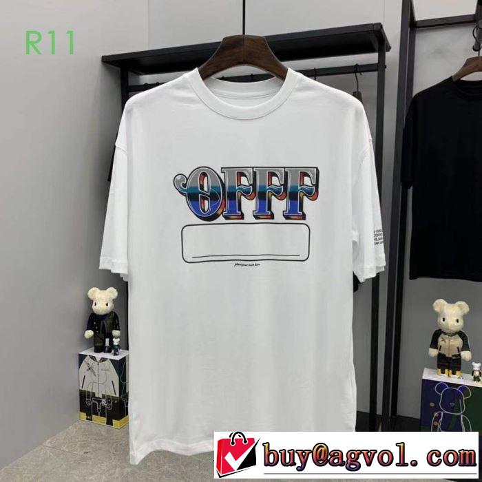 2020モデル 2色可選 海外でも人気なブランド Off-White オフホワイト 半袖/Tシャツ 高級感のある素材