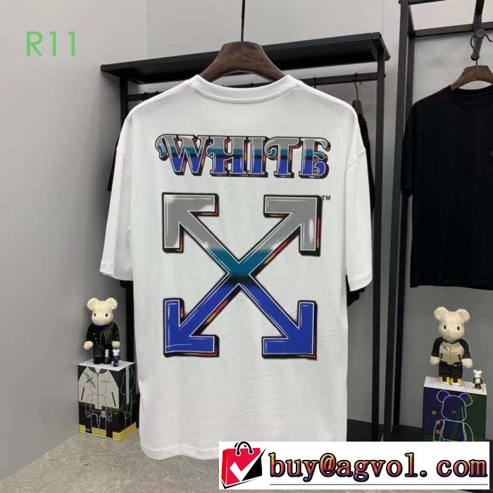 2020モデル 2色可選 海外でも人気なブランド Off-White オフホワイト 半袖/Tシャツ 高級感のある素材
