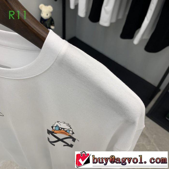 Off-White オフホワイト20SS☆送料込 半袖/Tシャツ 非常にシンプルなデザインな