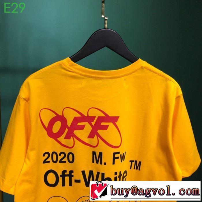 2020話題の商品 Off-White オフホワイト 半袖/Tシャツ おしゃれに大人の必見