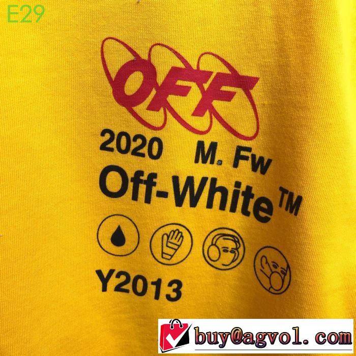 2020話題の商品 Off-White オフホワイト 半袖/Tシャツ おしゃれに大人の必見
