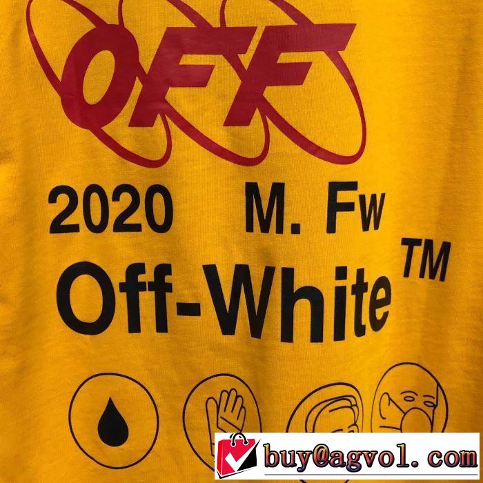 2020話題の商品 Off-White オフホワイト 半袖/Tシャツ おしゃれに大人の必見