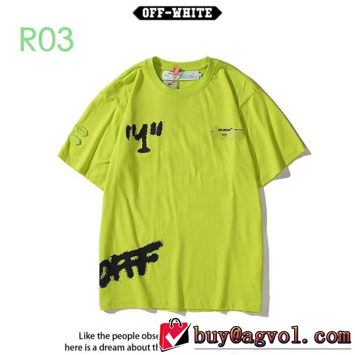 3色可選 2020モデル  Off-White 狙える優秀アイテム オフホワイト 半袖/Tシャツ 大人気のブランドの新作