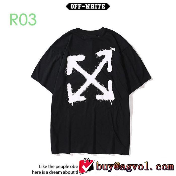 3色可選 2020モデル  Off-White 狙える優秀アイテム オフホワイト 半袖/Tシャツ 大人気のブランドの新作