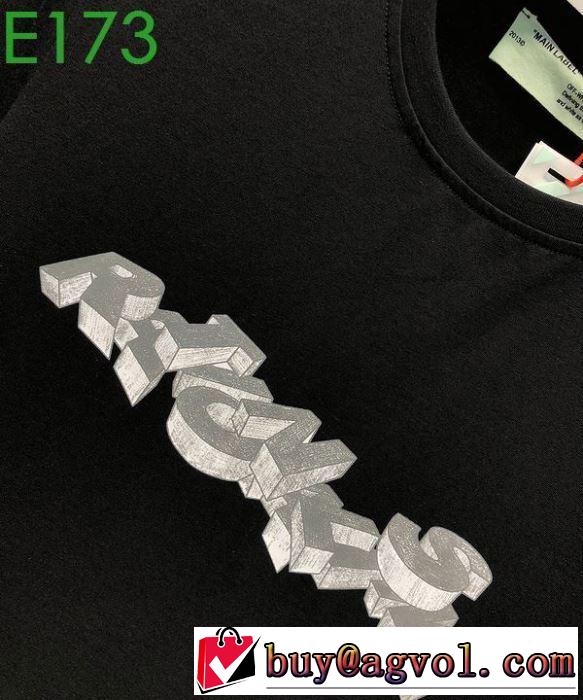 2020話題の商品 2色可選 Off-White半袖/Tシャツ 高級感のある素材 オフホワイト