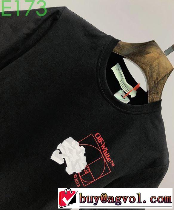 今なお素敵なアイテムだ 2色可選 Off-Whiteお手頃プライス オフホワイト 半袖/Tシャツ