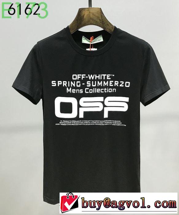 おしゃれに大人の必見 2色可選 Off-White オフホワイト 2020年春限定半袖/Tシャツ