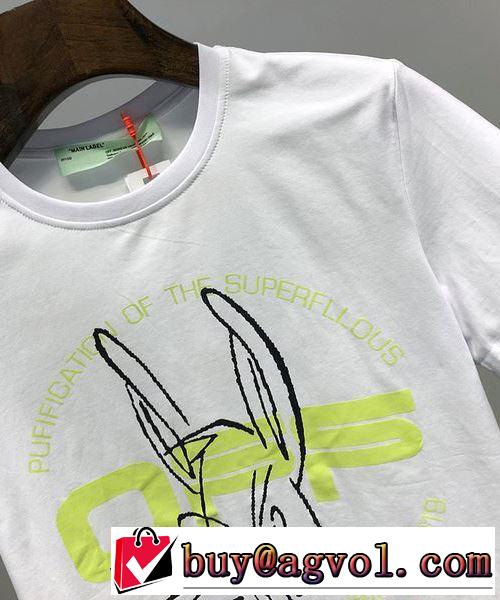 20SSトレンド 2色可選 Off-White 半袖/Tシャツ オススメのアイテムを見逃すな オフホワイト