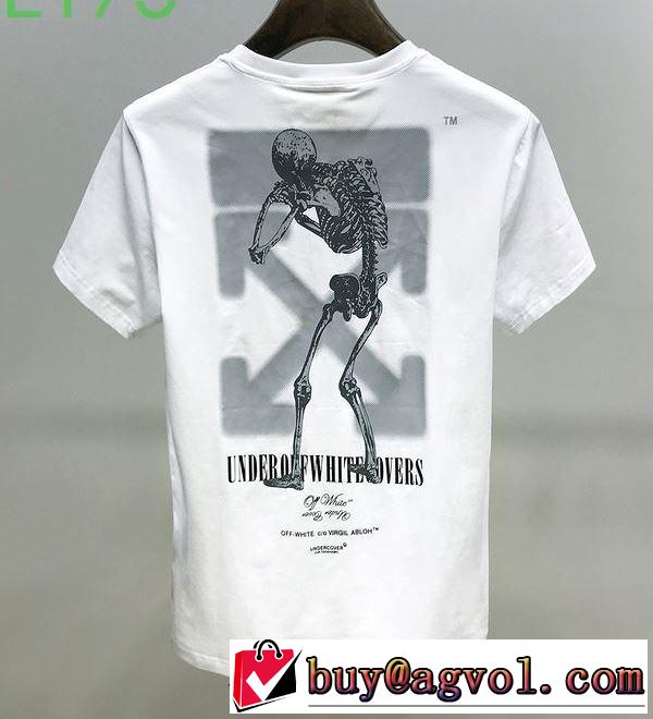 2020モデル Off-White  2色可選 この時期の一番人気はオフホワイト 半袖/Tシャツ さらに魅力的
