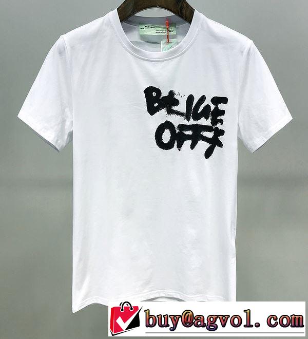 2020SS人気  2色可選スタイルアップ Off-White オフホワイト累積売上総額第１位 半袖/Tシャツ