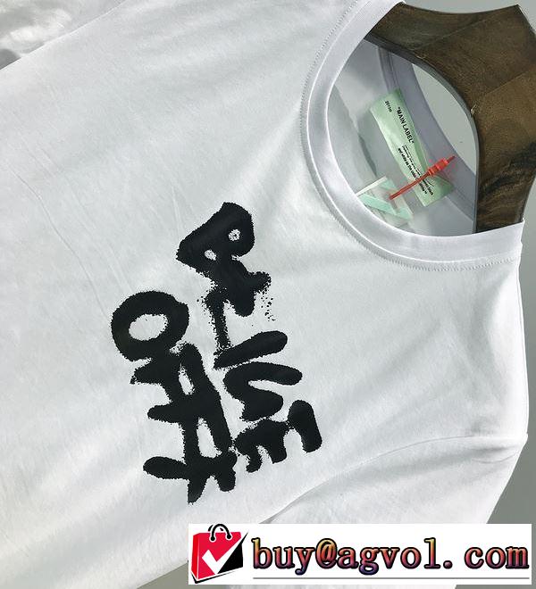 2020SS人気  2色可選スタイルアップ Off-White オフホワイト累積売上総額第１位 半袖/Tシャツ