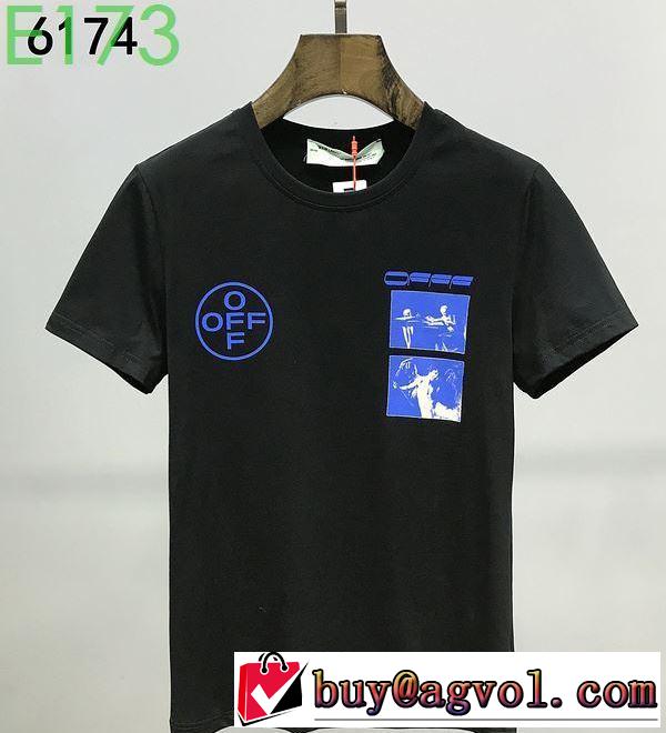 2色可選 2020SS人気 Off-White人気は今季も健在 オフホワイト 半袖/Tシャツ ストリート界隈でも人気
