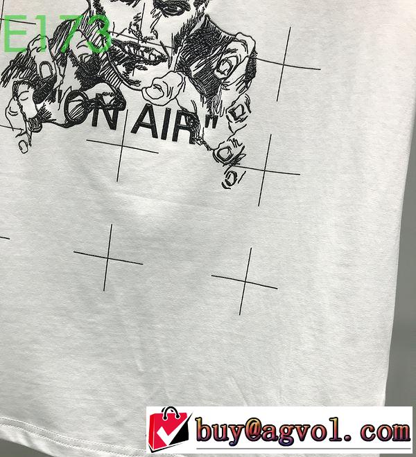 20SS☆送料込 2色可選 十分上品 半袖/Tシャツ 上品に着こなせ Off-White オフホワイト
