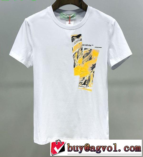 人気を集め2色可選 Off-Whiteこの時期の一番人気はオフホワイト 半袖/Tシャツ 2020年春限定